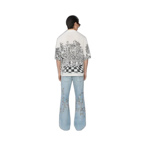 Chateau Sketch Camp Shirt - Ivory