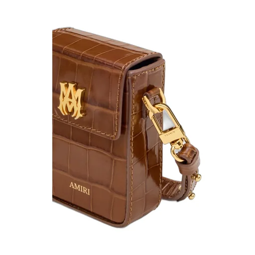 Croc Embossed Cigarette Case - Malt