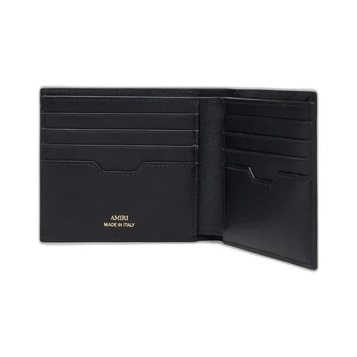 Croc Embossed Bifold - Black
