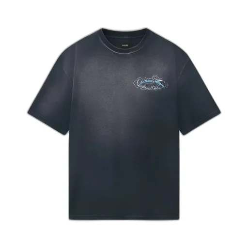 Crystal Chateau Script Oversized Tee - Black