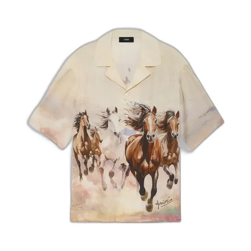 Horses Camp Shirt - Multi