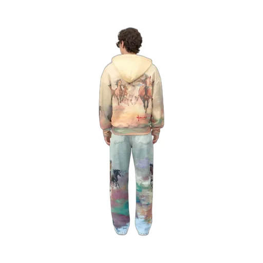 Horses Oversized Hoodie - Multi