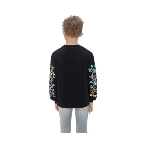 Kids - Amiri Bones Scribble Long Sleeve Tee - Black