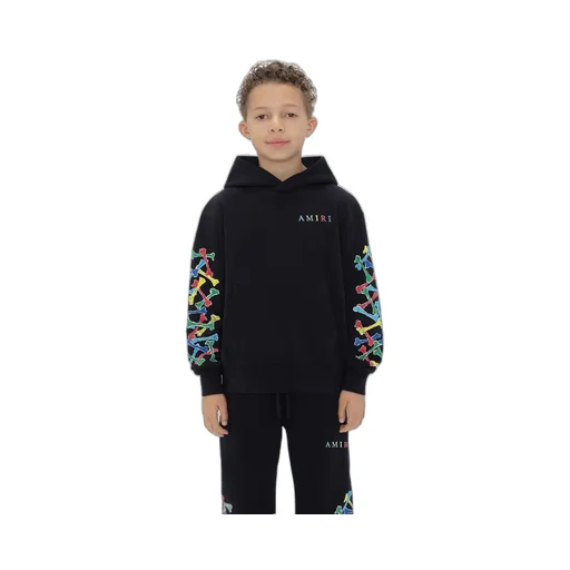 Kids - Kids Amiri Bones Scribble Hoodie - Black