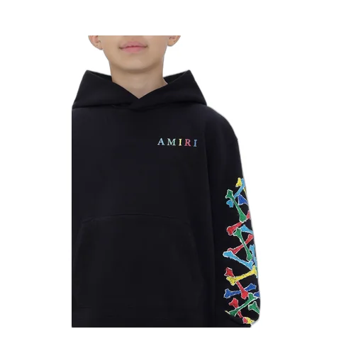 Kids - Kids Amiri Bones Scribble Hoodie - Black