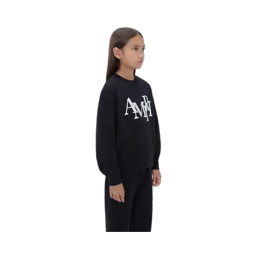 Kids - Amiri Staggered Scribble Crewneck - Black