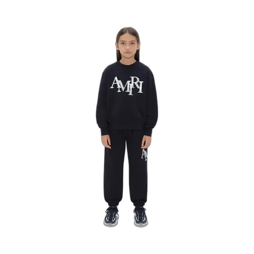Kids - Amiri Staggered Scribble Sweatpant - Black