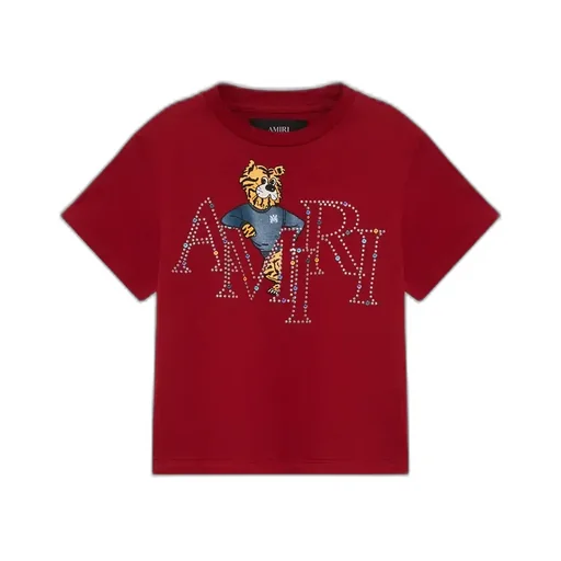 Kids - Kids' Amiri Staggered Tiger Tee - Red Rose