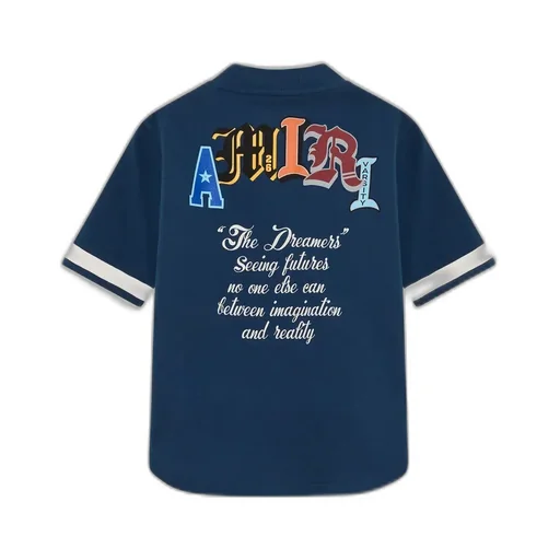 Kids - Kids' Varsity Patch Baseball Shirt - Dark Indigo