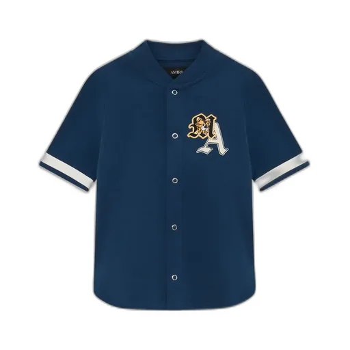 Kids - Kids' Varsity Patch Baseball Shirt - Dark Indigo
