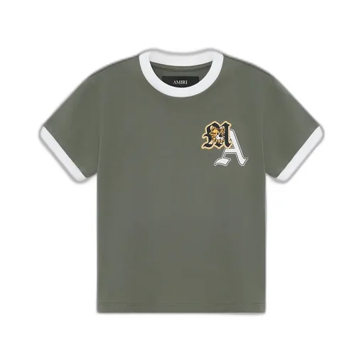 Kids - Kids' Varsity Patch Ringer Tee - Dark Sage