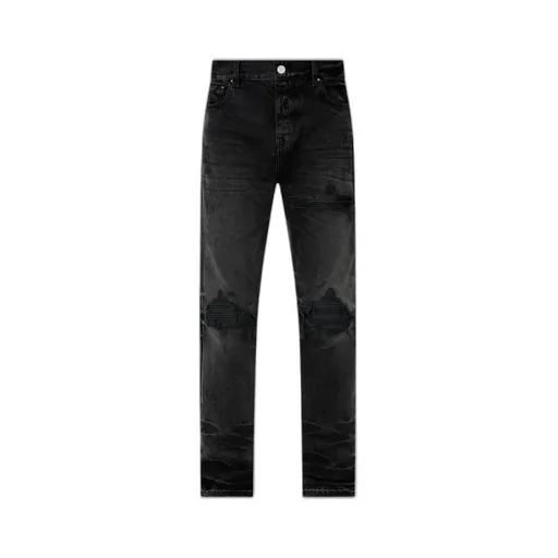 Leather Straight Mx1 Jean - Vintage Black