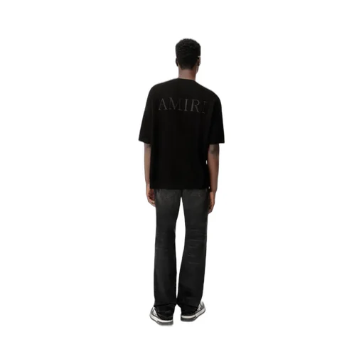 Leather Straight Mx1 Jean - Vintage Black