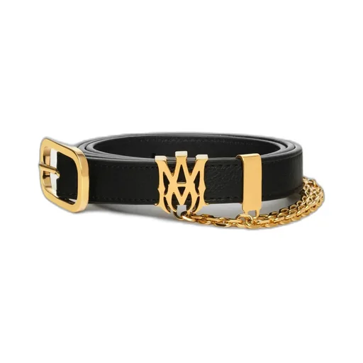 Ma 2Cm Chain Belt - Black Gold