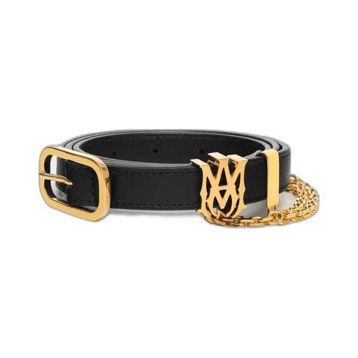 Ma 2Cm Chain Belt - Black Gold