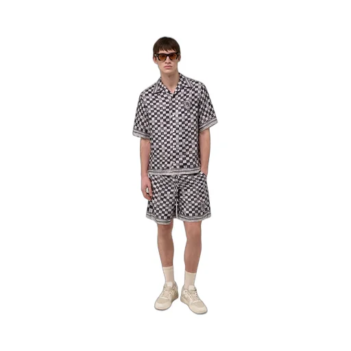 Ma Checkered Bowling Shirt - Taupe