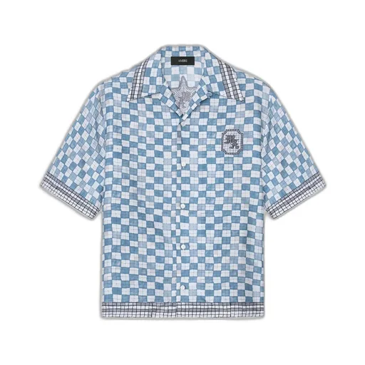 Ma Checkered Bowling Shirt - Steel