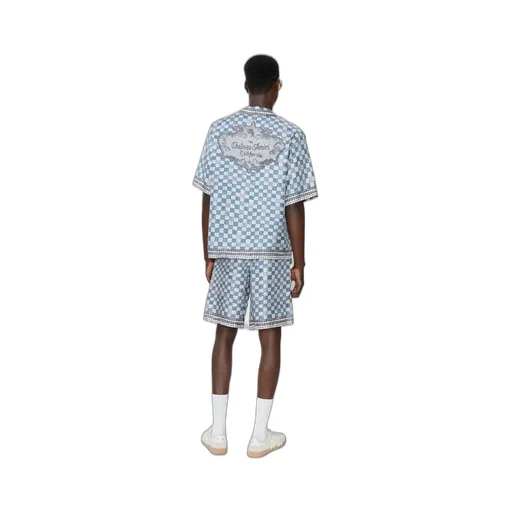 Ma Checkered Bowling Shirt - Steel