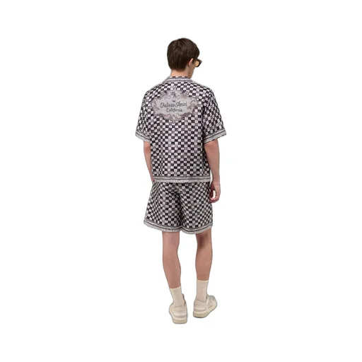 Ma Checkered Short - Taupe