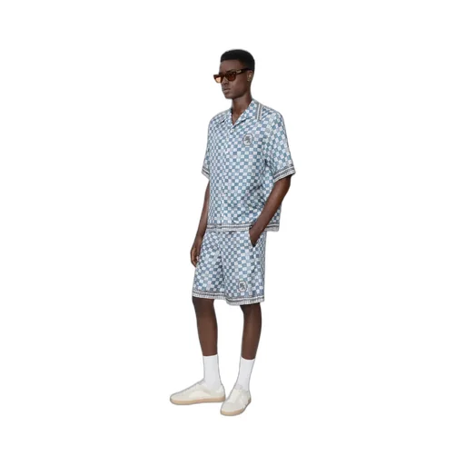 Ma Checkered Short - Steel