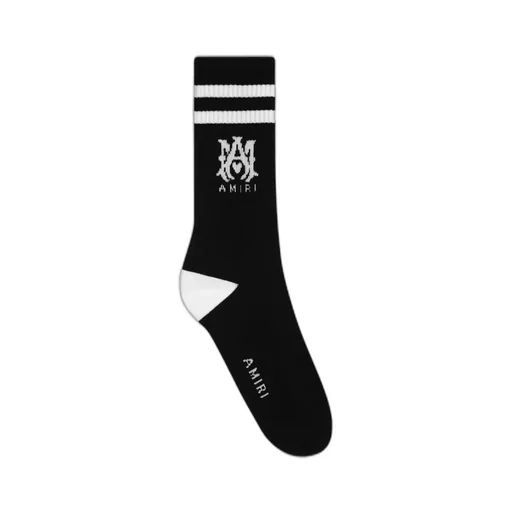 Ma Core Logo Socks - Black White