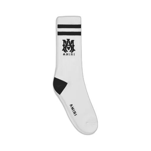 Ma Core Logo Socks - White Black