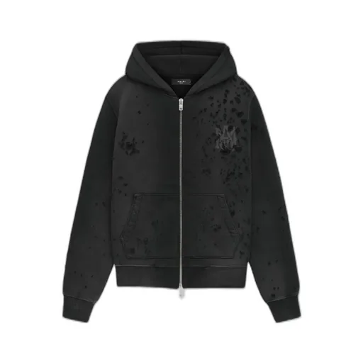 Ma Logo Shotgun Zip Hoodie - Faded Black