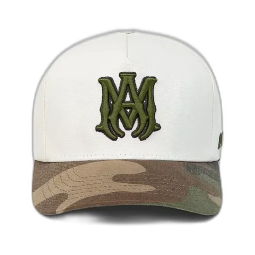 Ma Outline Camo Canvas Hat - Alabaster