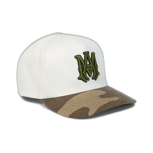Ma Outline Camo Canvas Hat - Alabaster