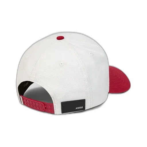 Ma Outline Two Tone Canvas Hat - Red Rose