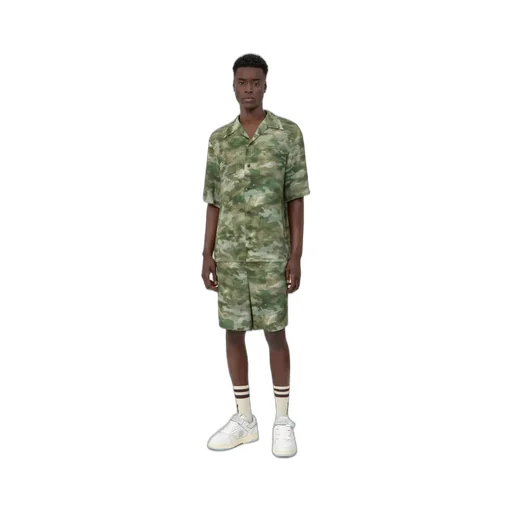Ma Quad Camo Camp Shirt - Natural
