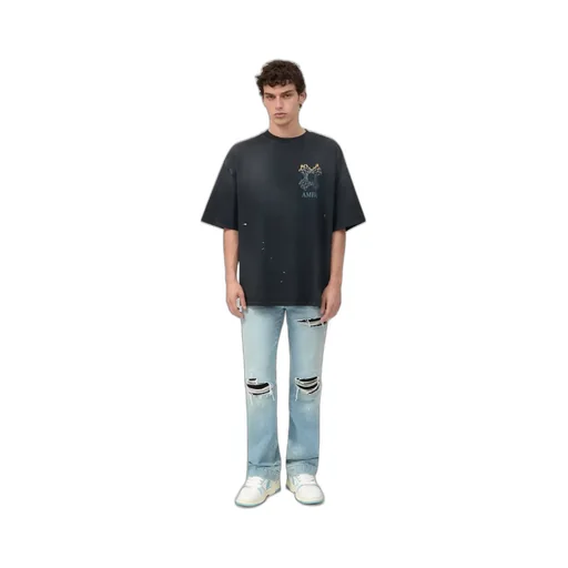Ma Quad Flames Oversized Tee - Black