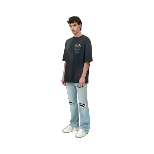 Ma Quad Flames Oversized Tee - Black