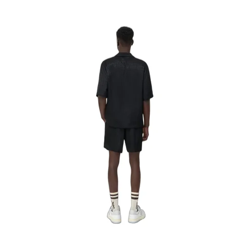 Ma Quad Jacquard Camp Shirt - Black