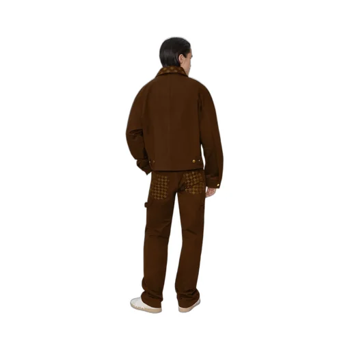 Ma Quad Jacquard Work Jacket - Dark Brown