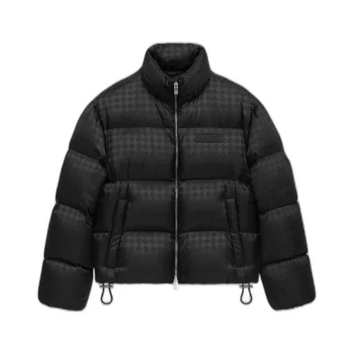Ma Quad Jacquard Down Jacket - Black