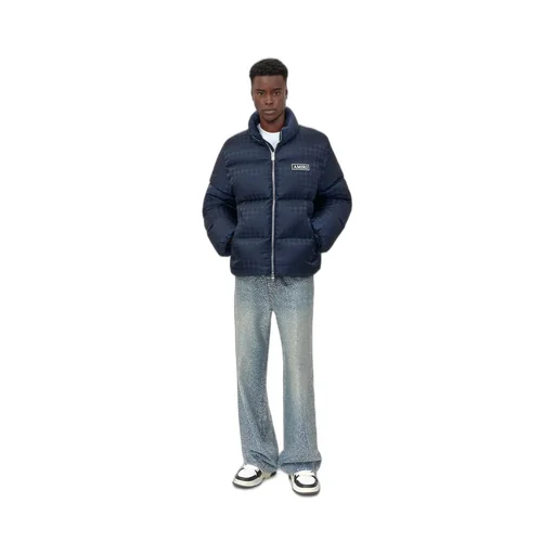 Ma Quad Jacquard Down Jacket - Midnight Blue