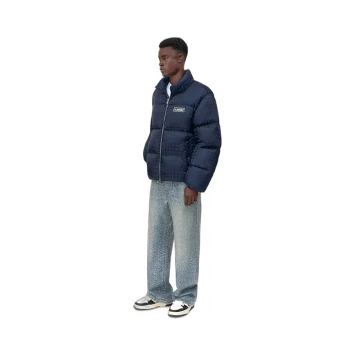 Ma Quad Jacquard Down Jacket - Midnight Blue