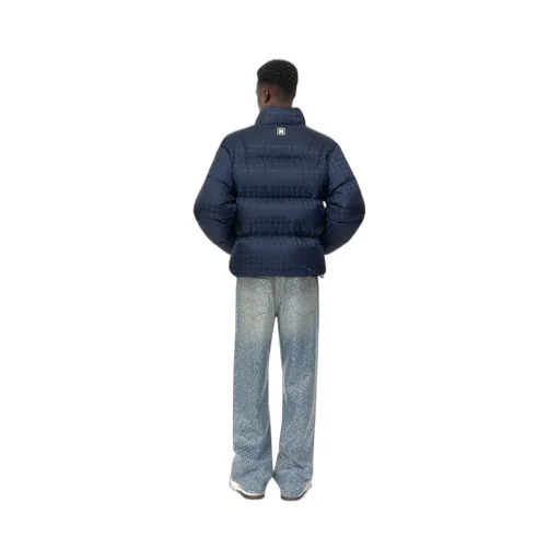 Ma Quad Jacquard Down Jacket - Midnight Blue