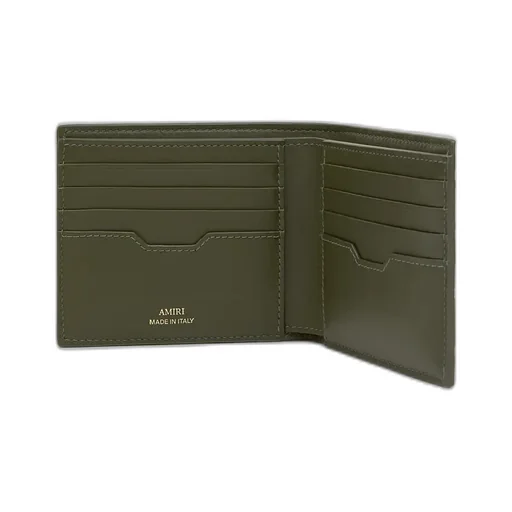 Ma Quad Leather Bifold - Dark Sage
