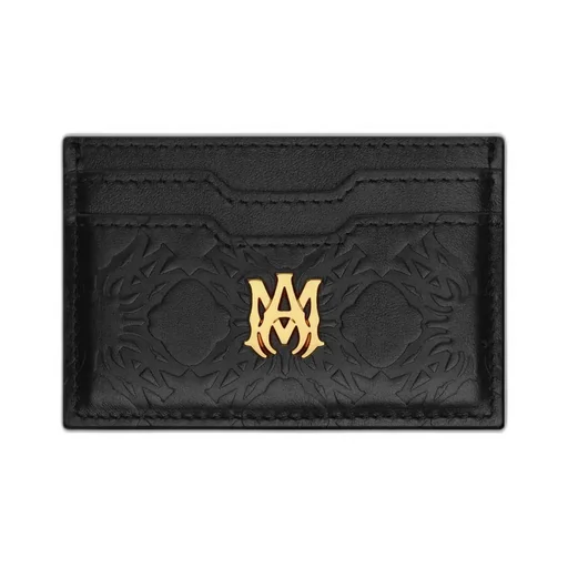 Ma Quad Leather Card Holder - Black