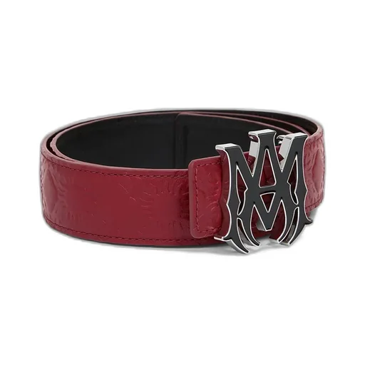 Ma Quad Leather 4Cm Belt - Red Rose