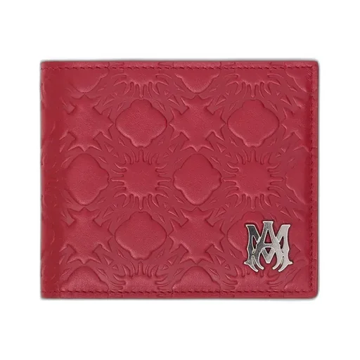 Ma Quad Leather Bifold - Red Rose