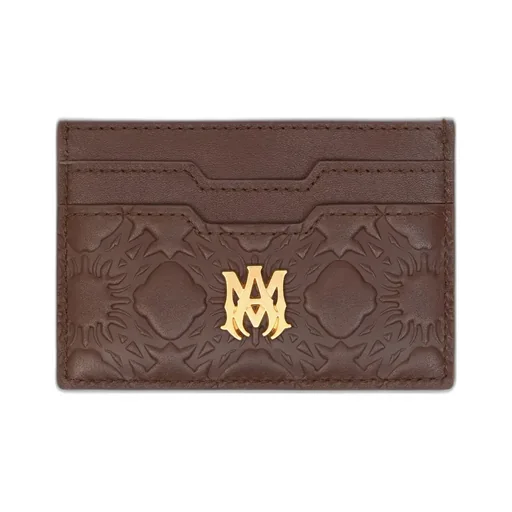 Ma Quad Leather Card Holder - Dark Brown