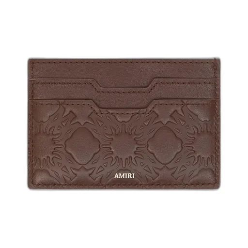 Ma Quad Leather Card Holder - Dark Brown