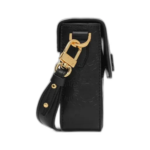 Ma Quad Leather Crossbody - Black