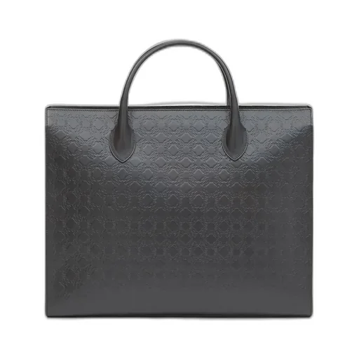 Ma Quad Leather Small Tote - Black