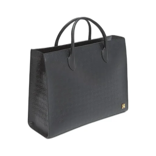 Ma Quad Leather Small Tote - Black
