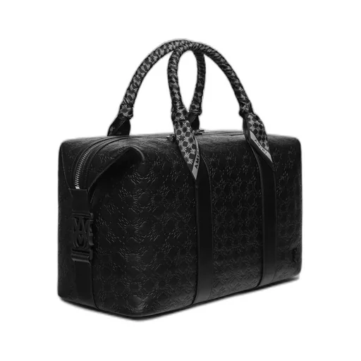 Ma Quad Leather Duffle Bag - Black