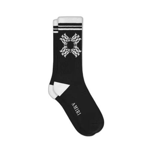 Ma Quad Sock - Black White